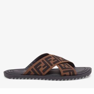 Men’s Fendi Multicolor Fabric Slides